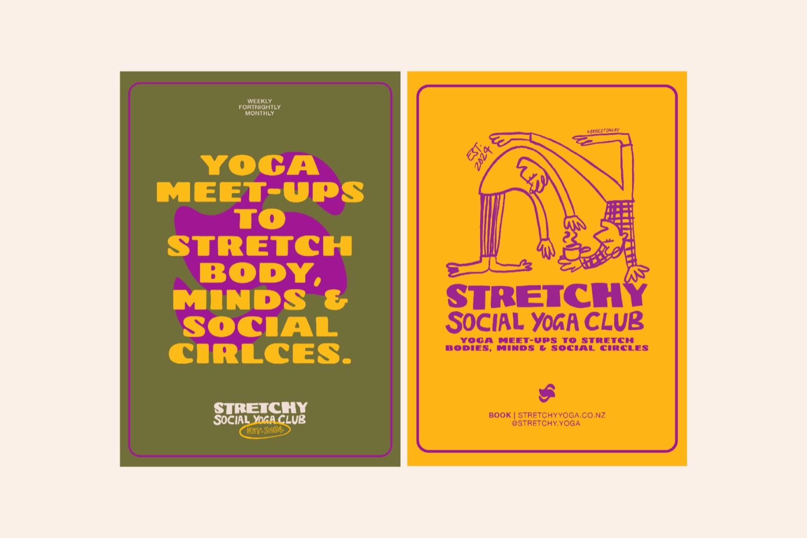 Stretchy social tile answering a playful FAQ about joining a session