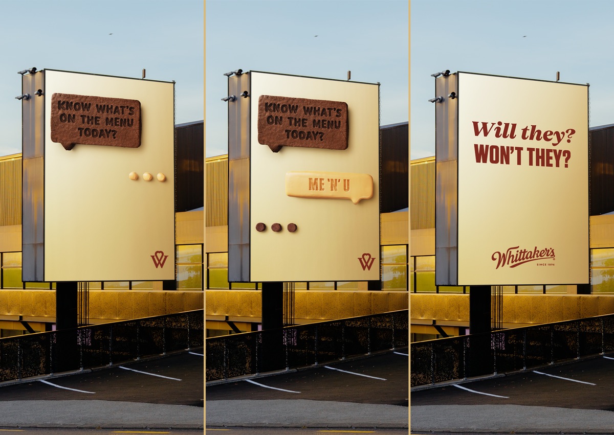 Whittaker's Blondie & Biscuit billboard